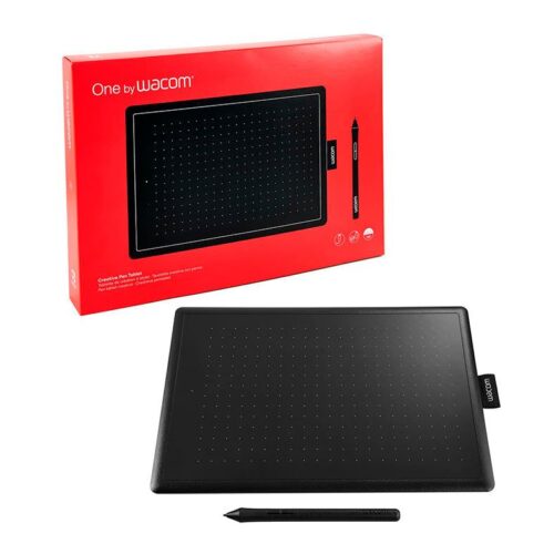 Mesa Digitalizadora Wacom One By Usb Media Preto E Vermelho - Ctl672k1a