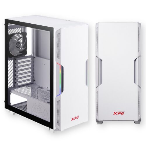 Gabinete Gamer Adata Xpg Starker Lateral De Vidro Mini-itx/micro-atx/atx 2 Fans Branco - Starker-whc