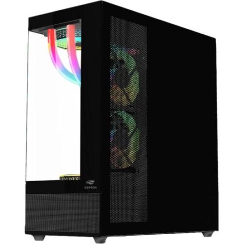 Gabinete Gamer C3Tech Aquarius MT-G850 Sem Fans Preto - Image 2