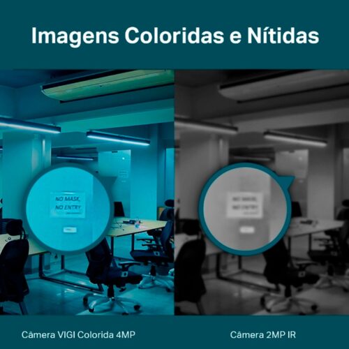 Câmera de Rede TP-LINK 4MP Turret Full-Color - VIGI C440-2.8mm - Image 6