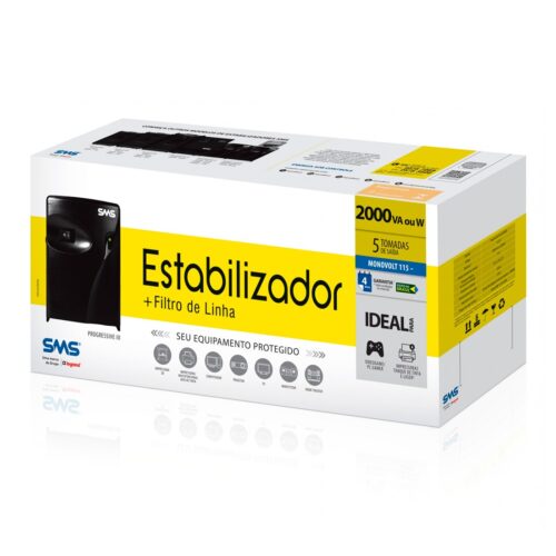 Estabilizador SMS Progressive III 2000VA Mono115 - 16217 - Imagem 3
