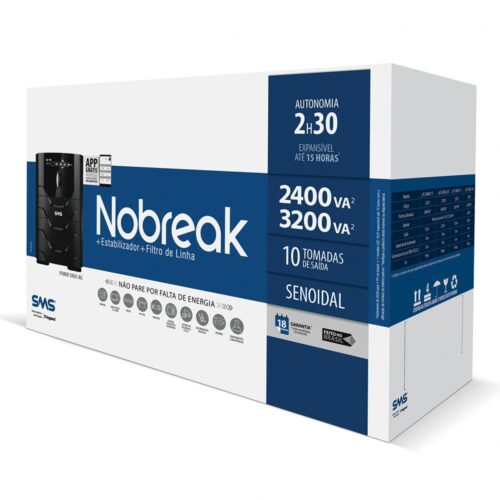 Nobreak SMS Power Sinus Senoidal  3200VA Bi-115 NG 27872 - Imagem 3