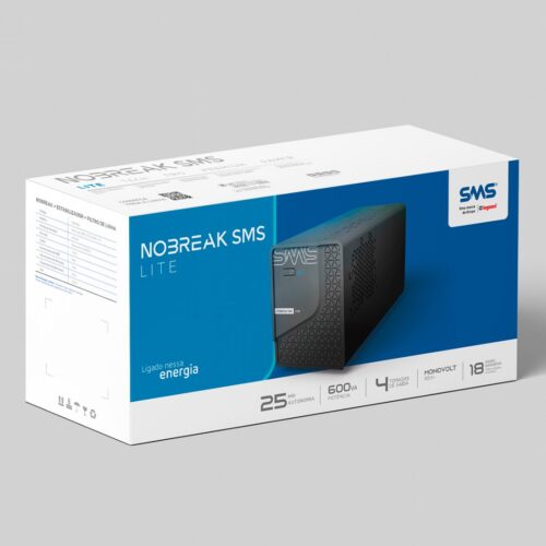 Nobreak SMS LITE 600V Bivolt/115V - 29202 - Imagem 4