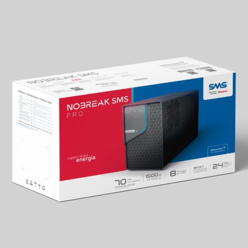 Nobreak SMS Pro 1500 VA Wi-Fi Entrada e Saída Bivolt - 29402 - Imagem 4