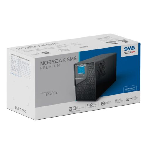 Nobreak SMS Premium 1500 VA Entrada e Saída Bivolt Wi-Fi - 29501 - Imagem 4