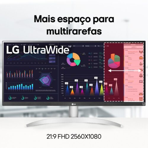 Monitor LG 29" UltraWide 100Hz 1ms FHD Branco - 29WQ600B-W.AWZM - Imagem 4