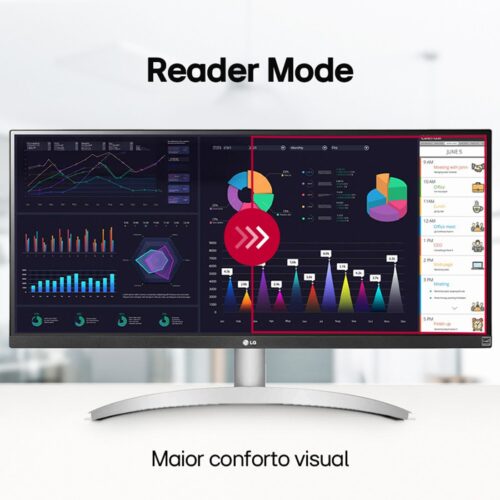 Monitor LG 29" UltraWide 100Hz 1ms FHD Branco - 29WQ600B-W.AWZM - Imagem 8