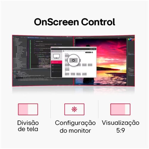 Monitor LG 34" 100Hz 5ms UltraWide Curvo - 34WR50QC-B.AWZM - Imagem 6