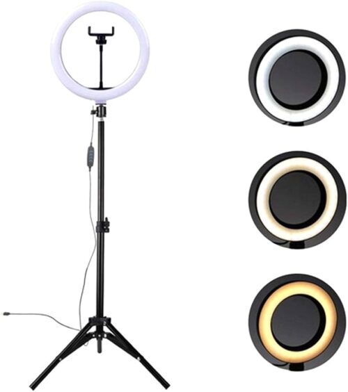 Ring Light Usb 210cm Iluminador Suporte Celular E Mic Mymax - Imagem 3
