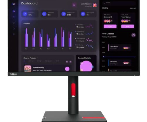 Monitor Lenovo T24i-30 23.8" Full HD - 63CFMAR1BR