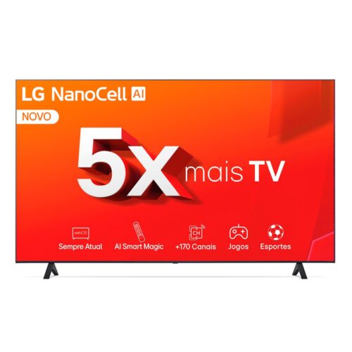 Smart TV LG NanoCell AI NANO80 4K LED UHD 65" - 65NANO80TSA.BWZ