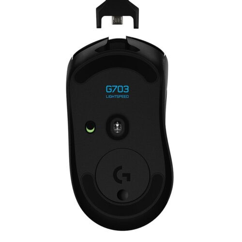 Mouse Gamer Logitech G703 Hero Preto Sem Fio - 910-005639-C - Imagem 4