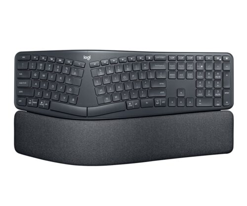 Teclado Logitech K860 Ergo Preto sem Fio Padrão US - 920-009169-C