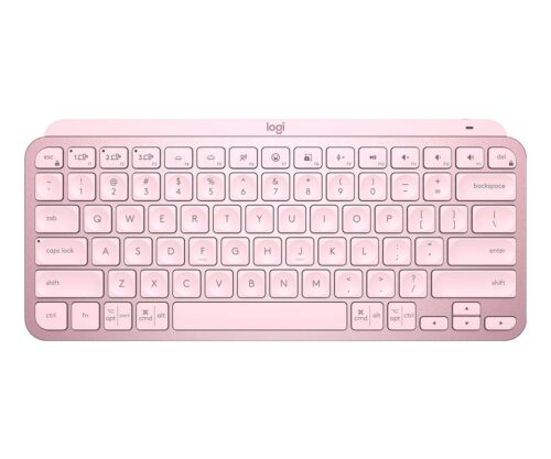 Teclado Logitech MX Keys Mini Rosa Padrão US - 920-010507-C