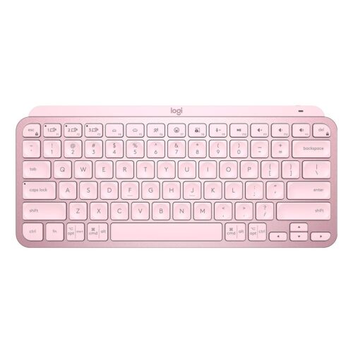 Teclado Logitech MX Keys Mini Rosa Padrão US - 920-010507-C