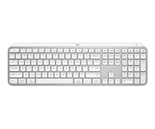 Teclado Logitech MX Keys S Cinza Claro Padrão US - 920-011564