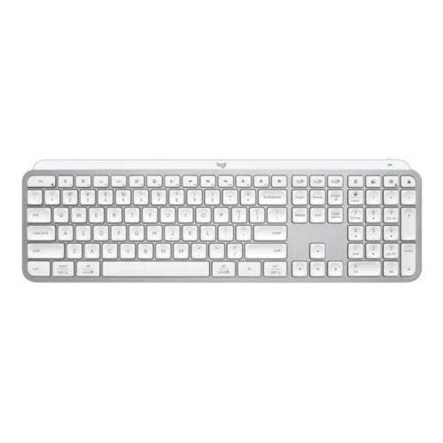 Teclado Logitech MX Keys S Cinza Claro Padrão US - 920-011564