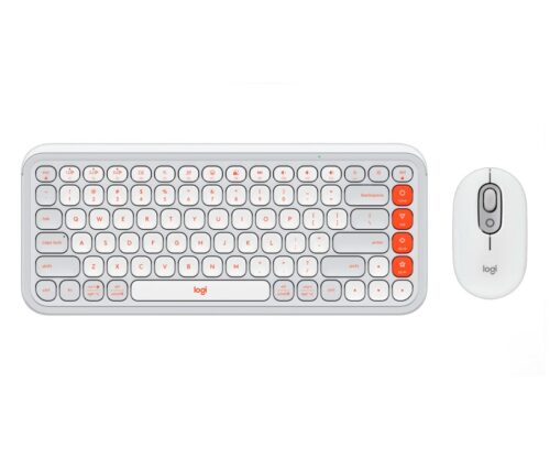 Kit Teclado e Mouse Logitech Pop Icon Sem Fio - 920-013057