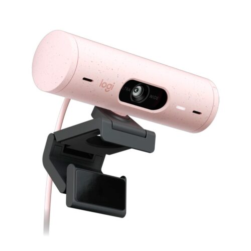 Webcam Logitech Brio 500 Rosa Full HD - 960-001418 - Imagem 4