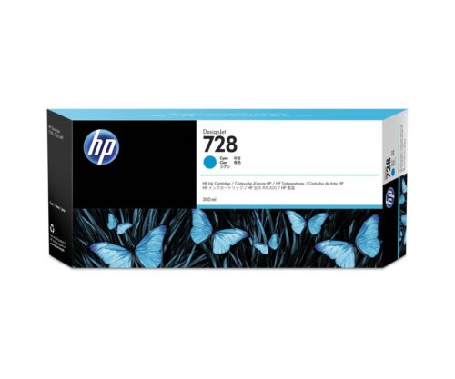 Cartucho de Tinta HP 728 Ciano PLUK 300 ml F9K17A
