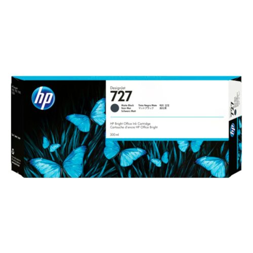Cartucho de Tinta HP 727 Preto Fosco PLUK 300ml - C1Q12A