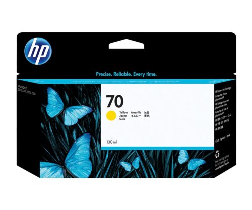 Cartucho de Tinta HP 70 Amarelo PLUK 130 ml - C9454A