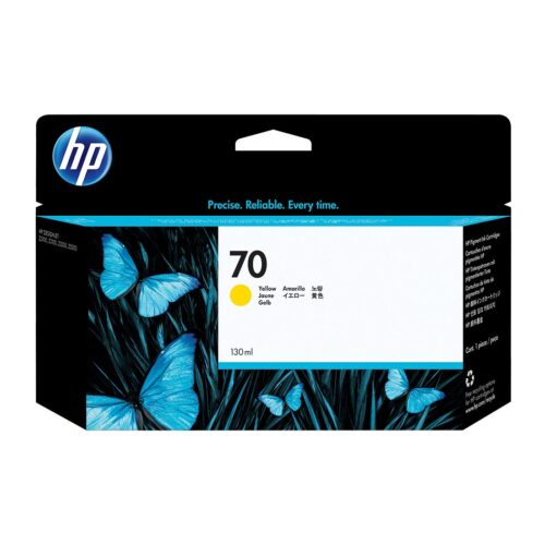 Cartucho de Tinta HP 70 Amarelo PLUK 130 ml - C9454A