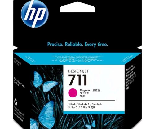 Cartucho de tinta HP 711 Magenta PLUK 29ml (3 unid) CZ135AB
