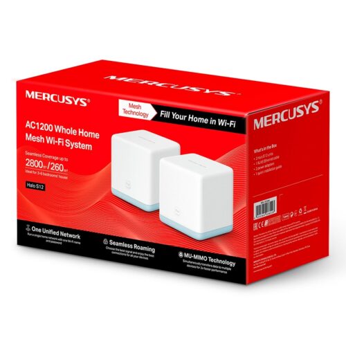 Roteador Mercusys Sistema Mesh AC1200 (2-Pack) - Halo S12 - Imagem 2