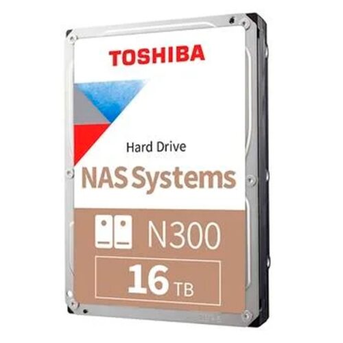 HD Interno Toshiba N300 16TB 3,5' NAS - HDWG51GXZSTA