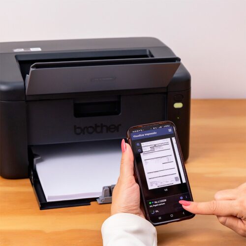 Impressora Brother Laser Mono 220V A4 Wireless - HLL1232W-V - Imagem 4