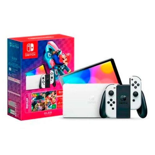 Console Nintendo Switch OLED Mario Kart 8 + 3 Meses de Assinatura Nintendo Switch Online - NT000004NSW
