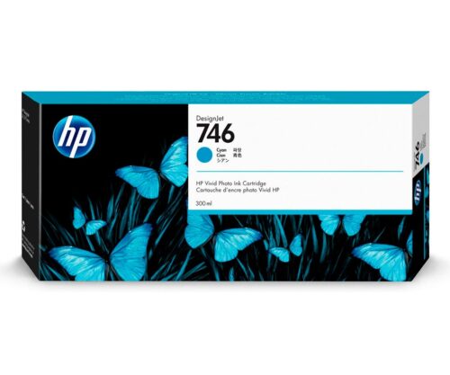 Cartucho de Tinta HP 746 Ciano PLUK 300ml P2V80A