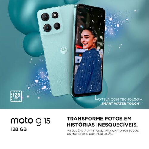 Smartphone Motorola XT2521-2 G15 Azul 4GB 128GB - PB6D0065BR - Imagem 7