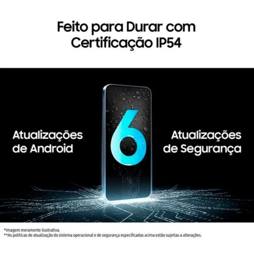 Smartphone Samsung A16 Enterprise Edition 5G 4GB 128GB Azul Escuro - SM-A166MZKRLEB - Imagem 4
