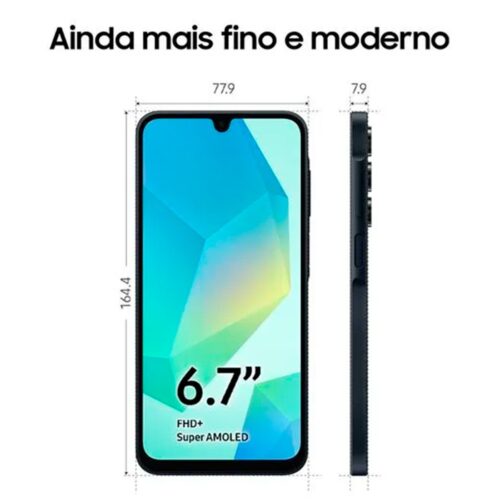 Smartphone Samsung A16 Enterprise Edition 5G 4GB 128GB Azul Escuro - SM-A166MZKRLEB - Imagem 3