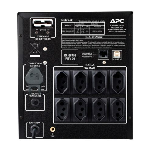 Nobreak APC Smart-UPS 1000VA Monofásico 220V - SMV1000I-BR - Imagem 2