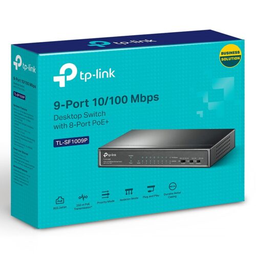 Switch TP-LINK, Switch de Mesa, Switch TP-LINK de Mesa TL-SF1009P, Switch TL-SF1009P - Imagem 4