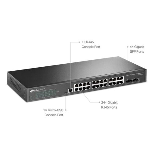 Switch TP-LINK 24 Portas 4 Slots SFP Gerenciável - TL-SG3428 - Imagem 3