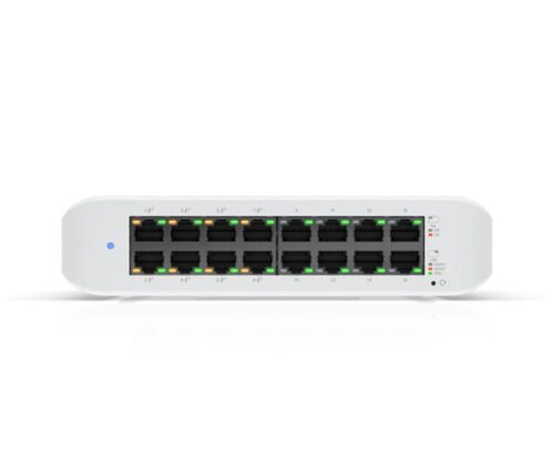 Switch Ubiquiti Uni-Fi Lite 16 portas 8P POE/POE+ - USW-LITE-16-POE