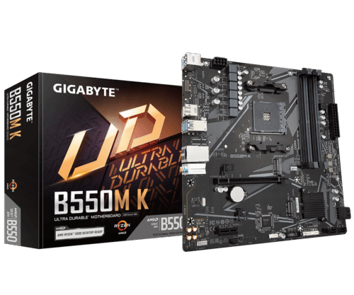 Placa Mãe Gigabyte B550m K Am4 4xddr4(máx128gb) 4 Sata 2 M.2 2xusb 3.2 4xusb 2.0 1xhdmi