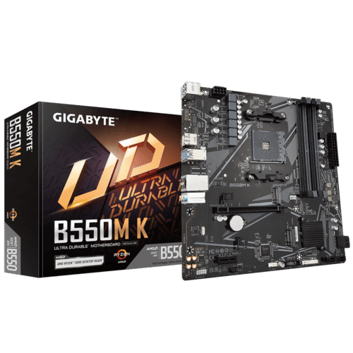Placa Mãe Gigabyte B550m K Am4 4xddr4(máx128gb) 4 Sata 2 M.2 2xusb 3.2 4xusb 2.0 1xhdmi