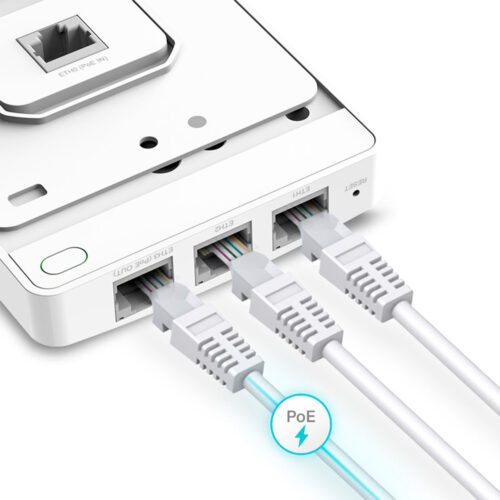 Access Point Wi-fi 6 Gigabit Ax1800 Montavel Em Parede Eap615 Wall Smb - Imagem 2