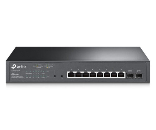 Switch Gigabit Smart C/ 10 Portas (8 Portas Poe+ E 2 Slots Sfp Jetstream) Tl-sg2210mp Smb