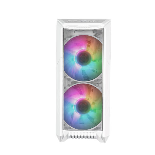 Gabinete Cooler Master Haf 500 Lateral Vidro Temperado - 2 Fans Argb 200mm Led Argb - Branco - H500-wgnn-s00 - Imagem 2