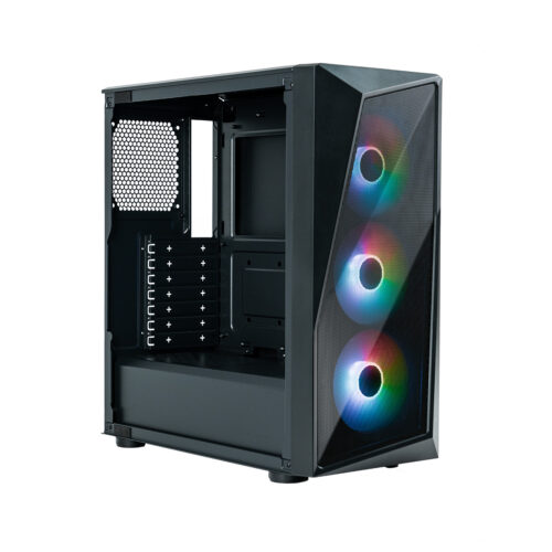 Gabinete Cooler Master Cmp 520 Lateral De Vidro - 3 Fans Led Argb- Preto - Cp520-kgnn-s00 - Imagem 2
