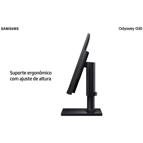 Monitor Samsung Gamer Odyssey G30 24" Fhd 144hz 1ms Freesync Hdmi Dp Ajuste Altura Pivot Inclinaçao  - Ls24bg300elmzd - Imagem 6