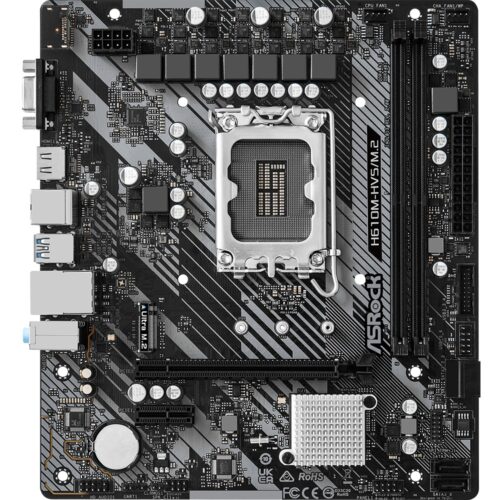 Placa Mãe Asrock H610m-hvs/m.2 R2.0 Lga1700 2xddr4 3200 Dimm 64gb 4xsata3 2xusb3.2 4xusb2.0 Rede Giga 1xm.2/key M 1xhdmi - Imagem 2
