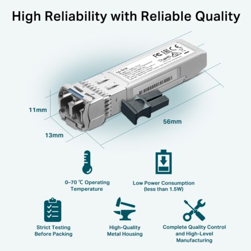 Gbic Modulo Sfp+ 10g Lc Duplex Monomodo Tl-sm5110-lr Smb - Imagem 5