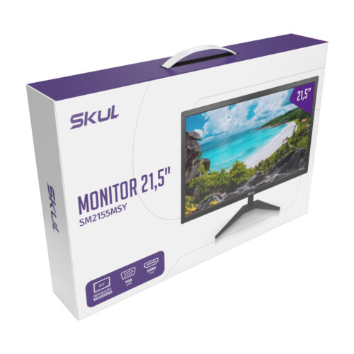 Monitor Skul 21,5" Office Led 5ms Hdmi+vga - Sm2155msy - Imagem 4